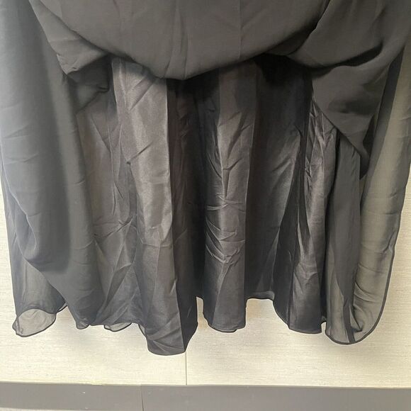 AW Bridal Womens  Sleeveless Dress Black Sz 12 zipper is broken, needs replaced - Picture 5 of 10